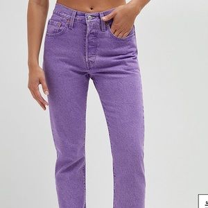 Levi's 501 Botanical Lavender Cropped Jeans, size 26, worn once.
